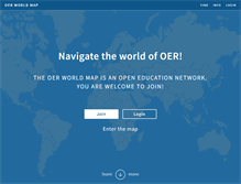 Tablet Screenshot of oerworldmap.org